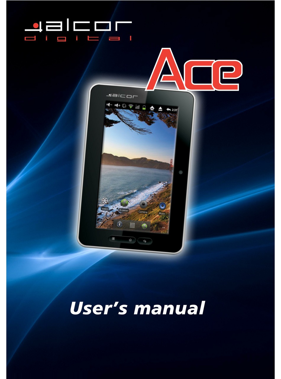 ALCOR ACE USER MANUAL Pdf Download ManualsLib