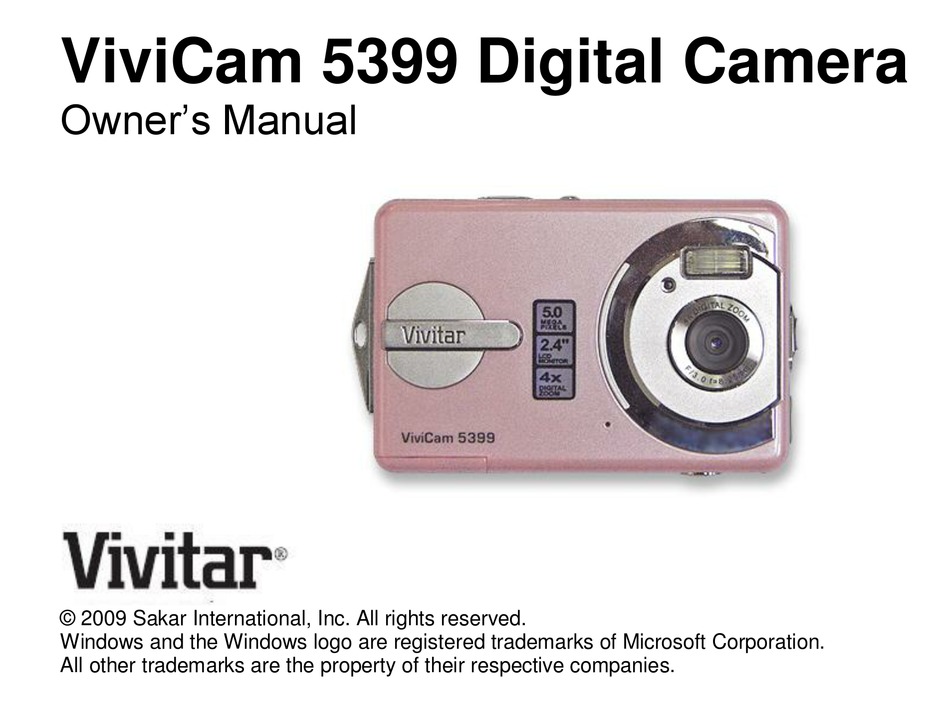 VIVITAR 5399 OWNER'S MANUAL Pdf Download | ManualsLib