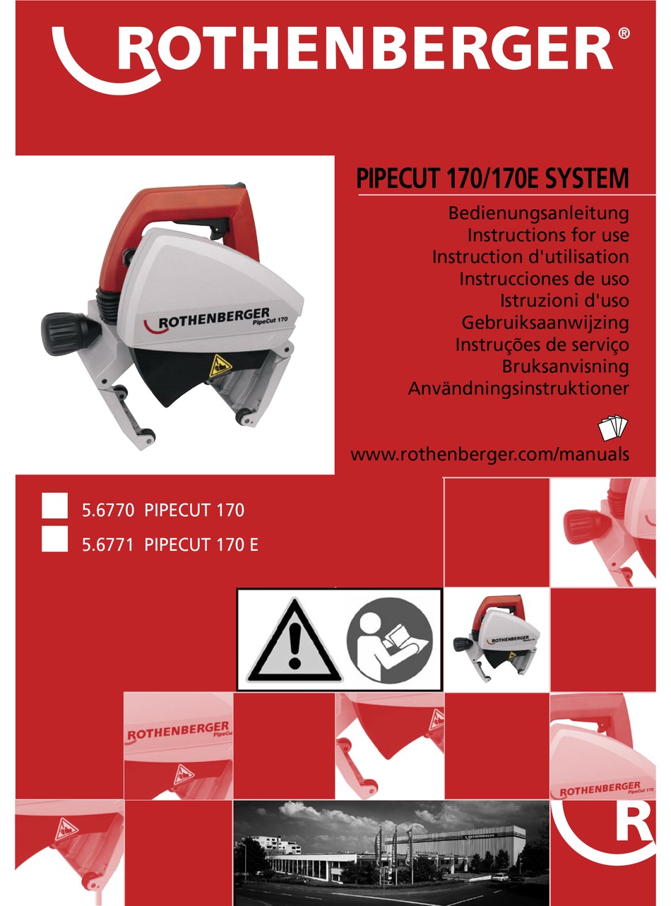 rothenberger-pipecut-170-instructions-for-use-manual-pdf-download