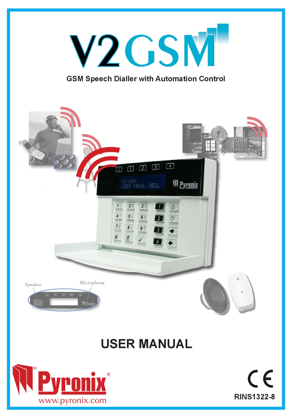 PYRONIX V2GSM USER MANUAL Pdf Download ManualsLib