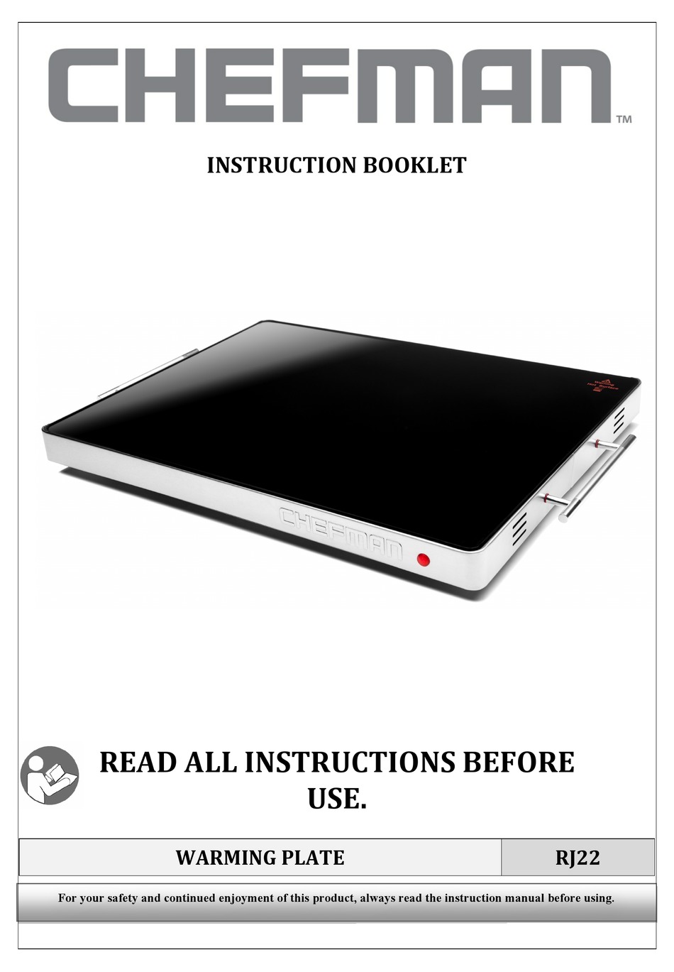 CHEFMAN RJ22 INSTRUCTION BOOKLET Pdf Download ManualsLib