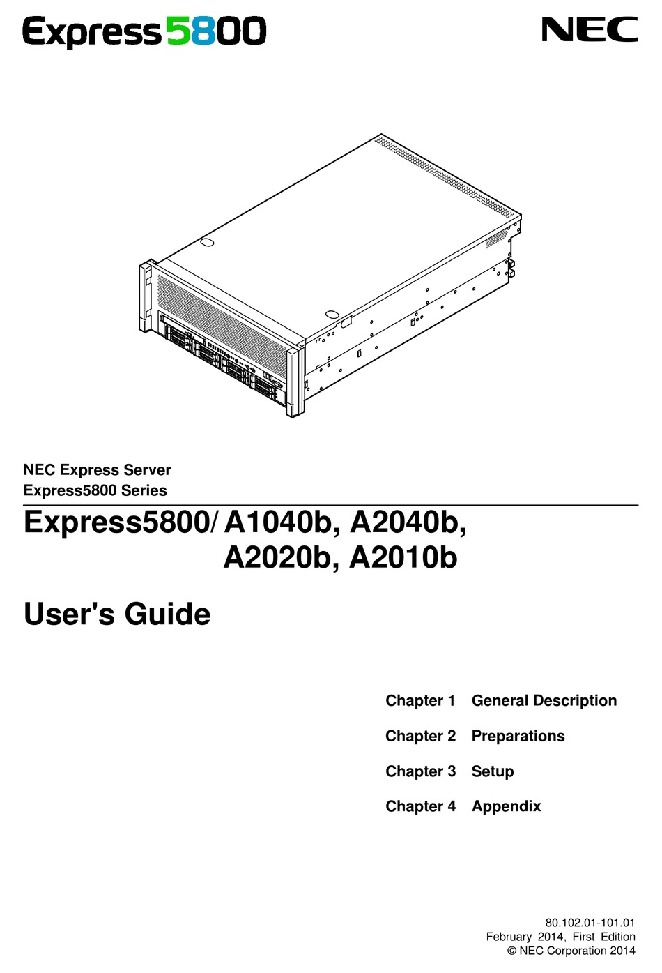 Nec Express5800 010b User Manual Pdf Download Manualslib