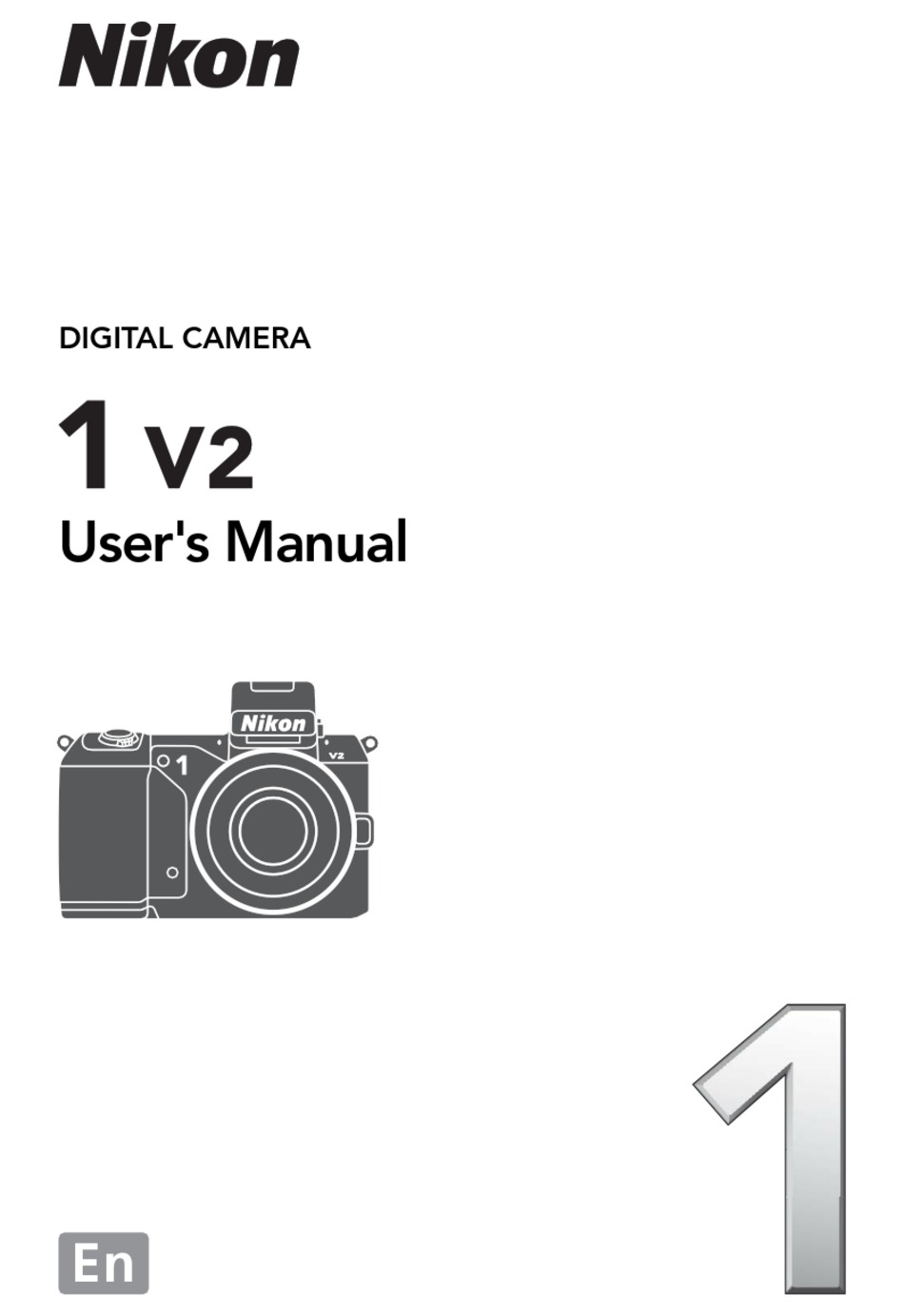 Nikon 1 V2  Reference Digital Camera User Guide Instruction  Manual 
