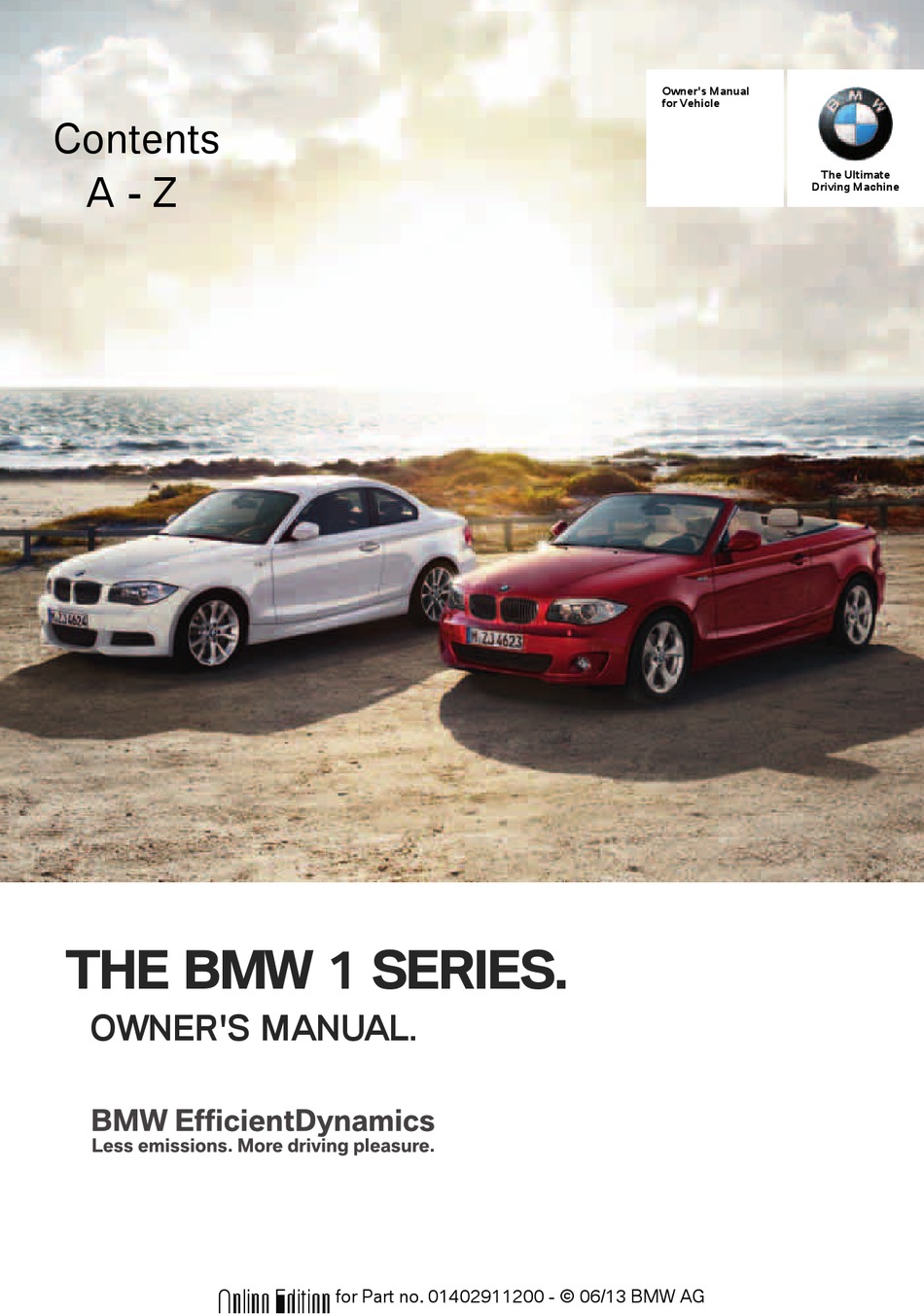 BMW 1 SERIES 2013 OWNER'S MANUAL Pdf Download ManualsLib