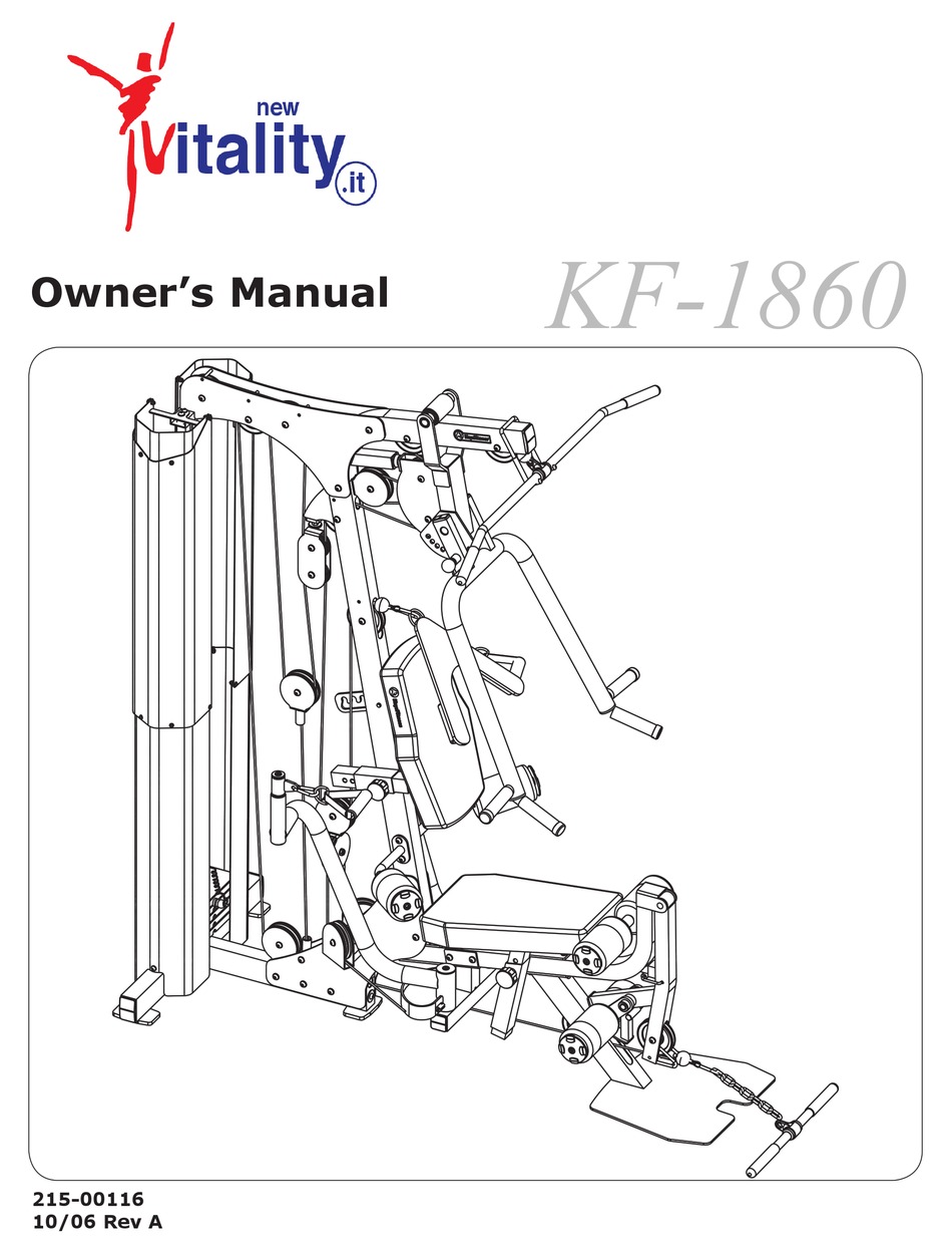 VITALITY KF1860 OWNER'S MANUAL Pdf Download ManualsLib