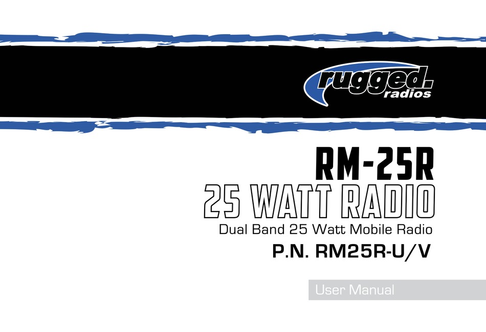 Ruggedradios Rm 25r User Manual Pdf Download Manualslib