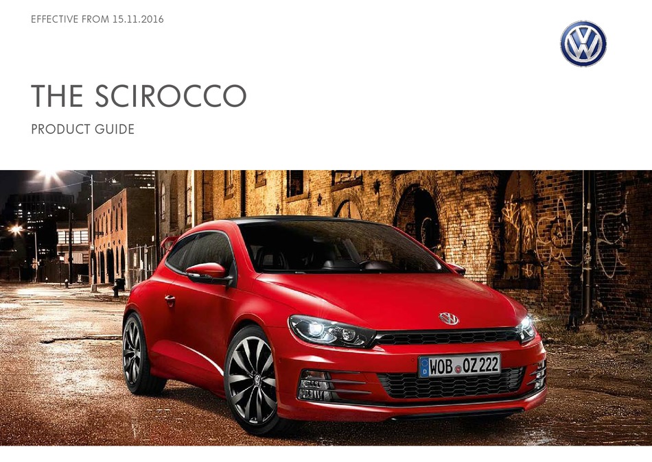 liste de prix VW Scirocco R prospectus brochure de 2/2012 22 pages