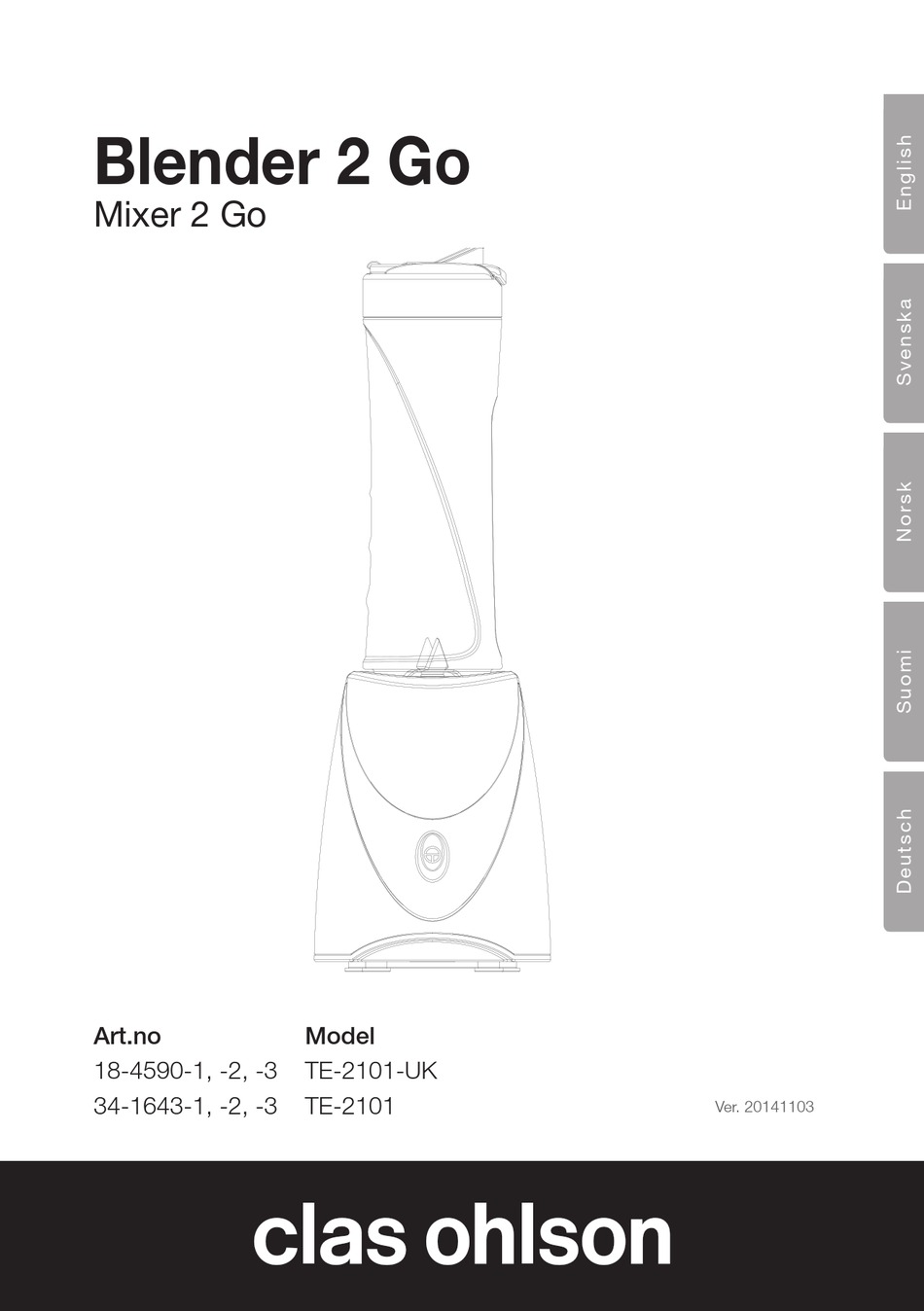 CLAS OHLSON TE2101UK INSTRUCTION MANUAL Pdf Download ManualsLib