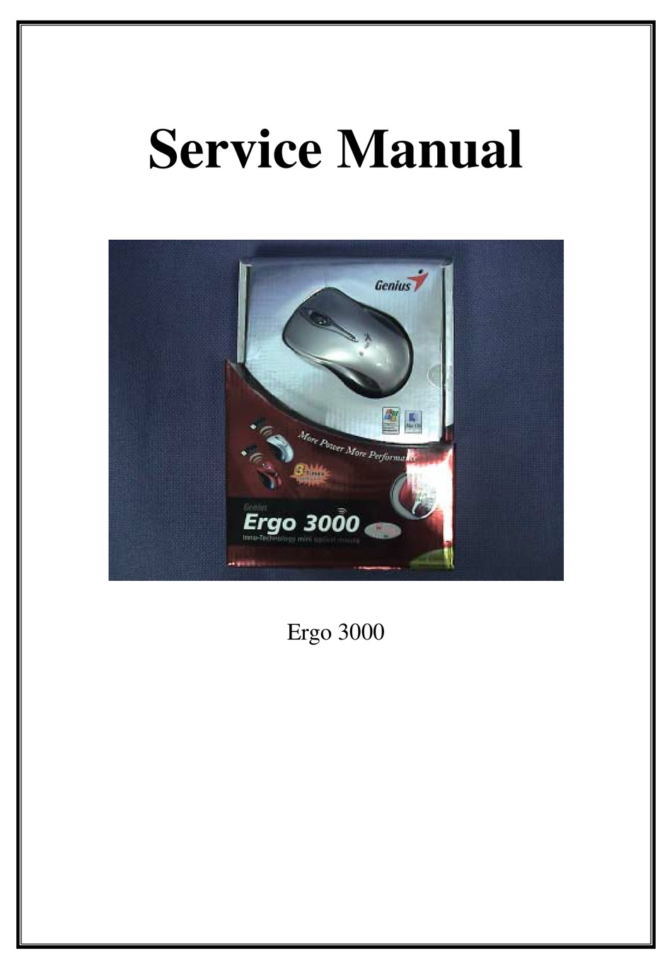 GENIUS ERGO 3000 SERVICE MANUAL Pdf Download ManualsLib