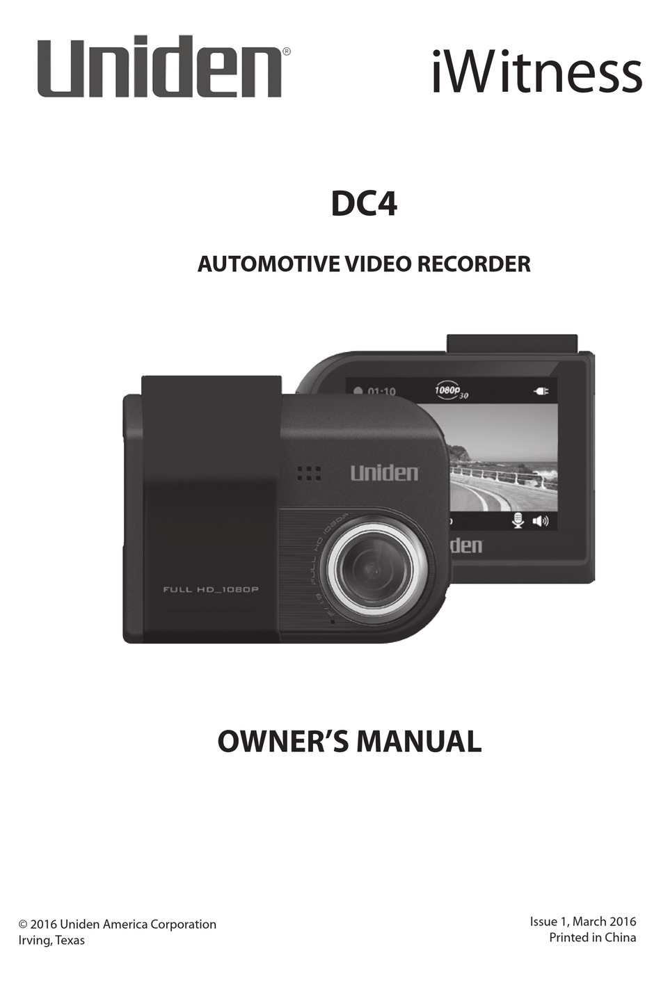 UNIDEN DC4 OWNER'S MANUAL Pdf Download | ManualsLib