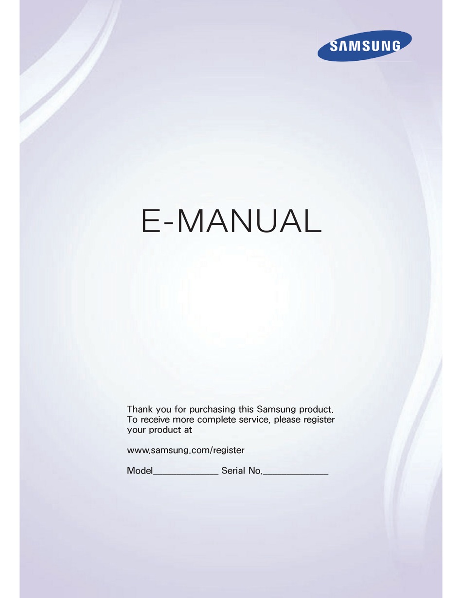 SAMSUNG UN60H6350AFXZA E-MANUAL Pdf Download | ManualsLib