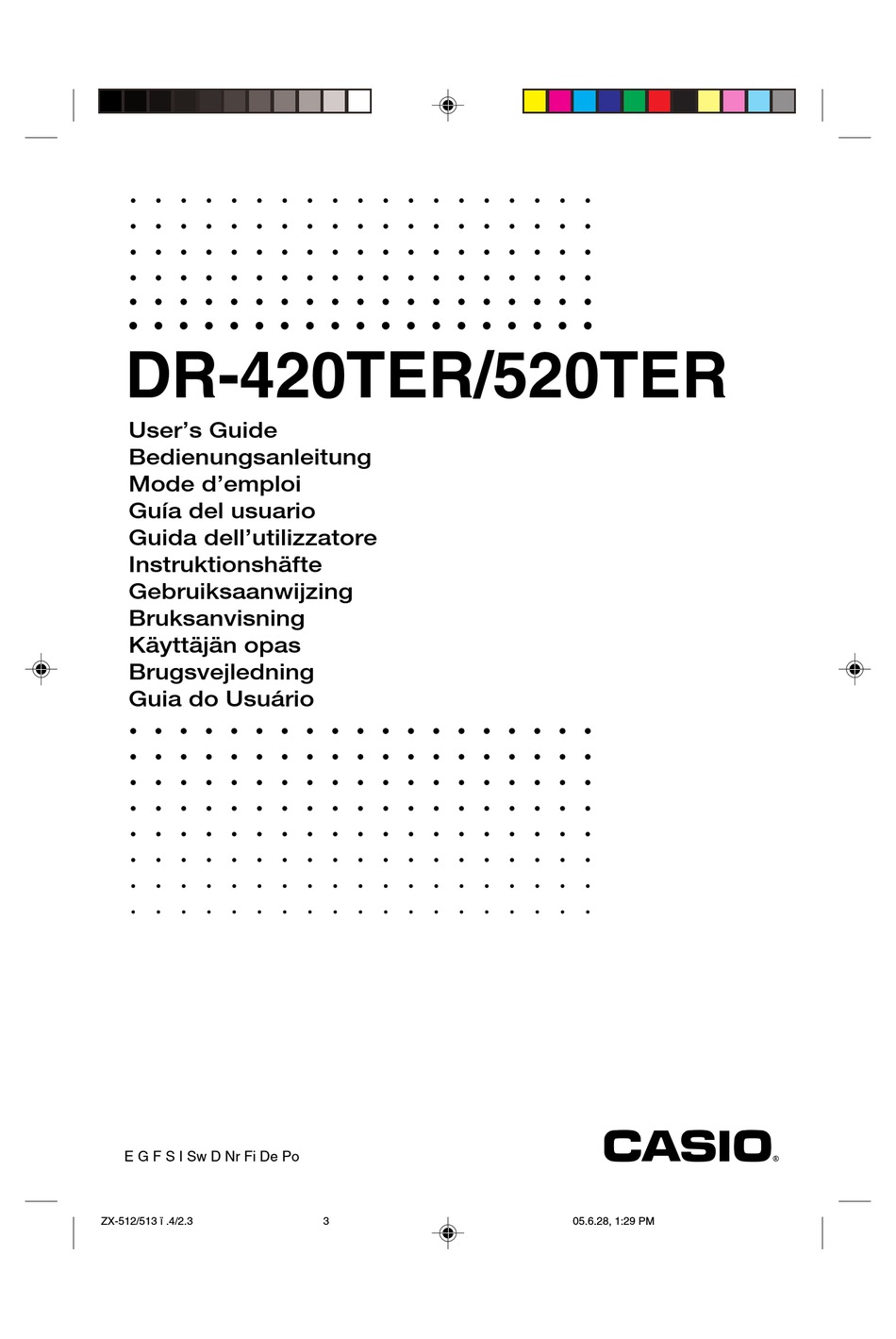 CASIO DR-420TER USER Pdf Download |
