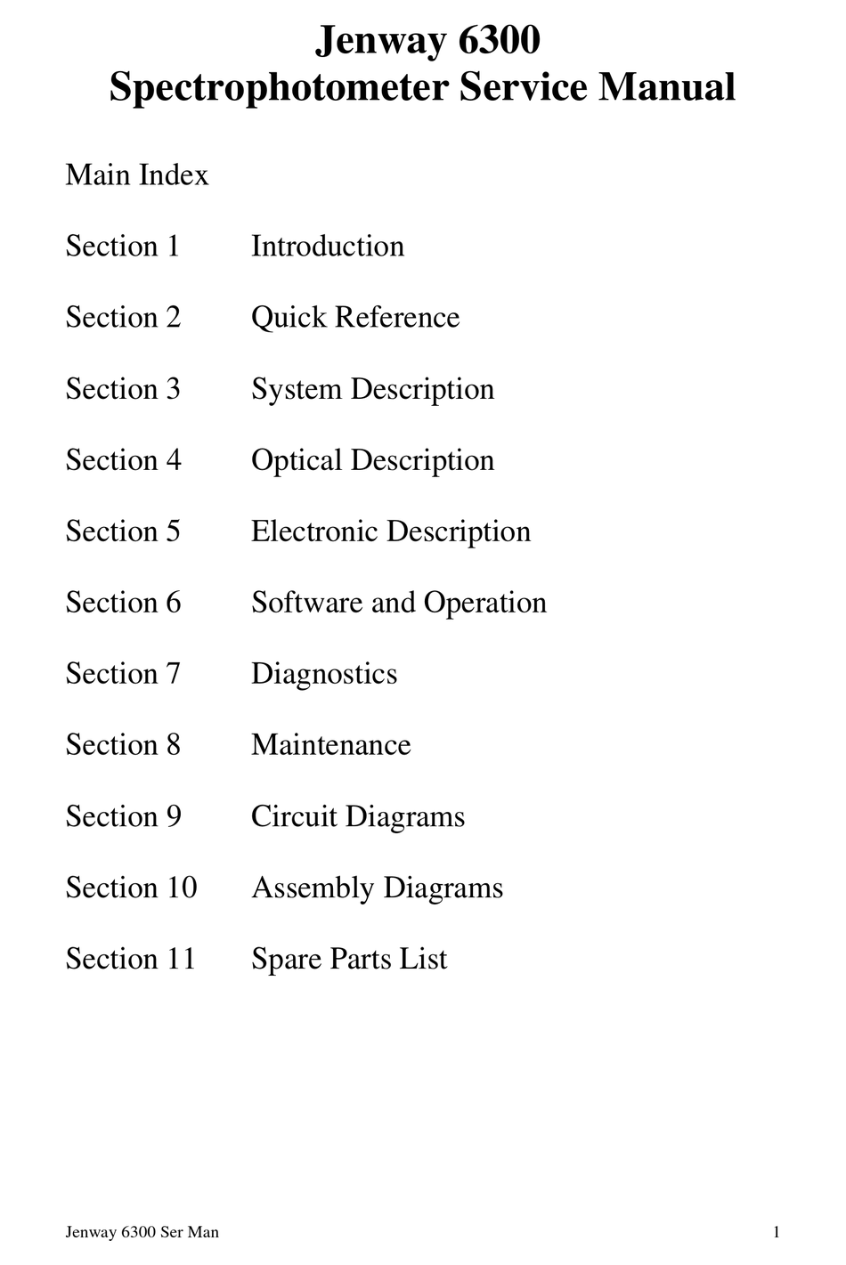 JENWAY 6300 SERVICE MANUAL Pdf Download ManualsLib