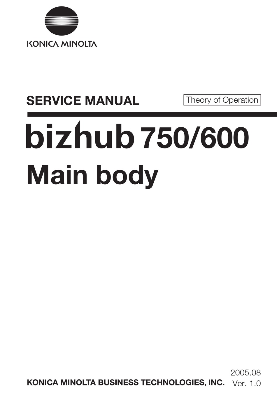 Konica Minolta Bizhub 750 Service Manual Pdf Download Manualslib