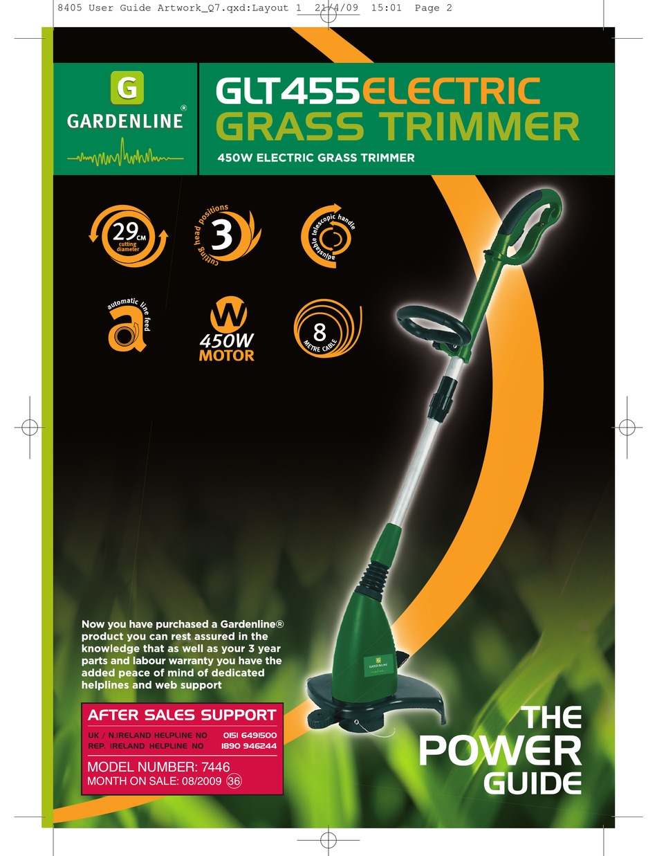 Gardenline Glt455 Power Manual Pdf Download Manualslib