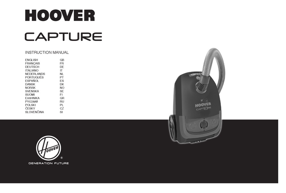 HOOVER CAPTURE INSTRUCTION MANUAL Pdf Download | ManualsLib