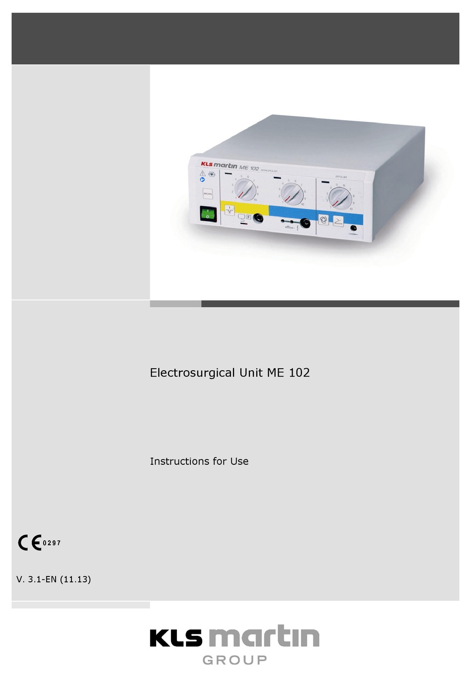 KLS MARTIN ME102 INSTRUCTIONS FOR USE MANUAL Pdf Download ManualsLib