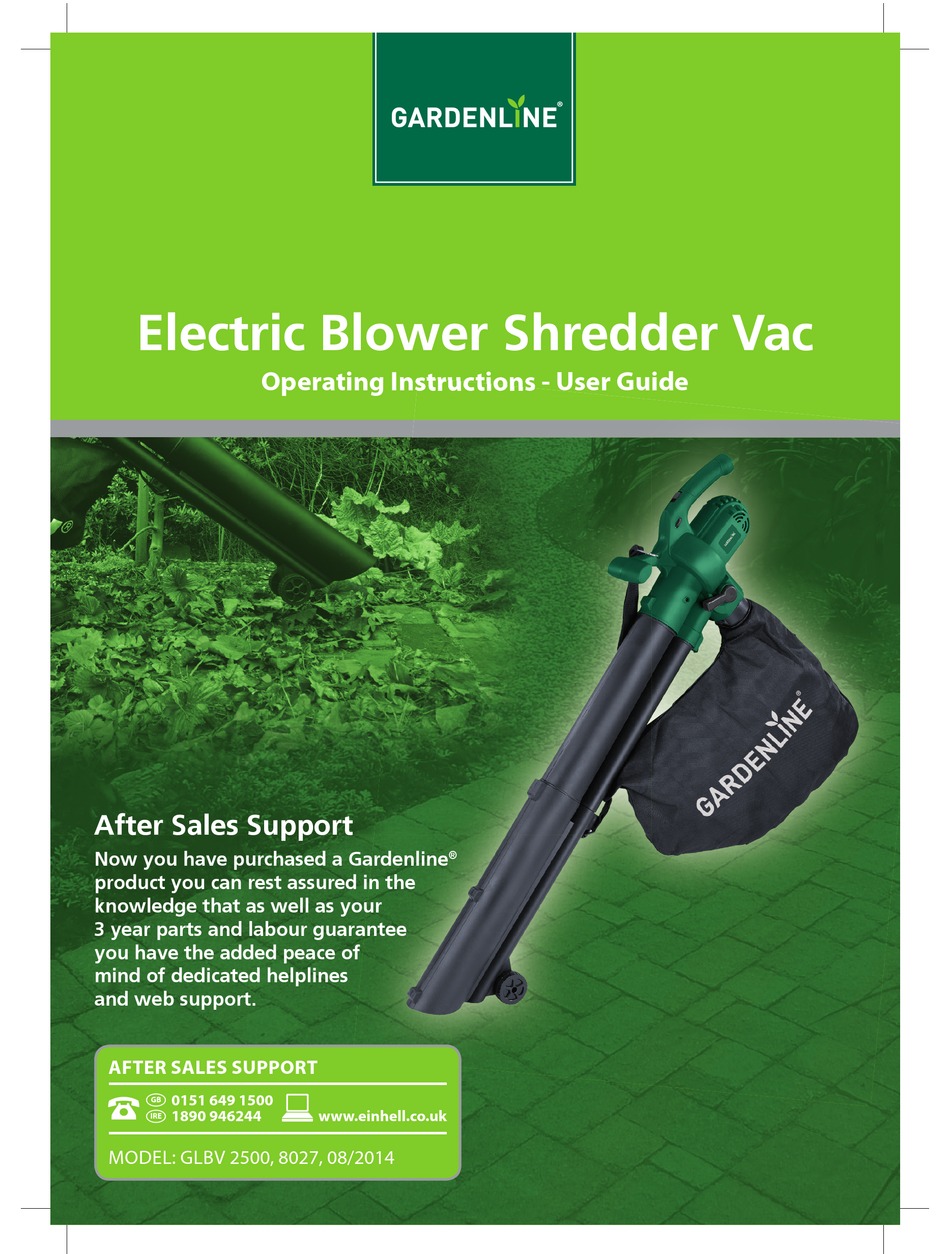 Gardenline Glbv 2500 08 2014 Operating Instructions User Manual Pdf Download Manualslib Gardenline Glbv 2500 08 2014 Operating Instructions User Manual Pdf Download Manualslib