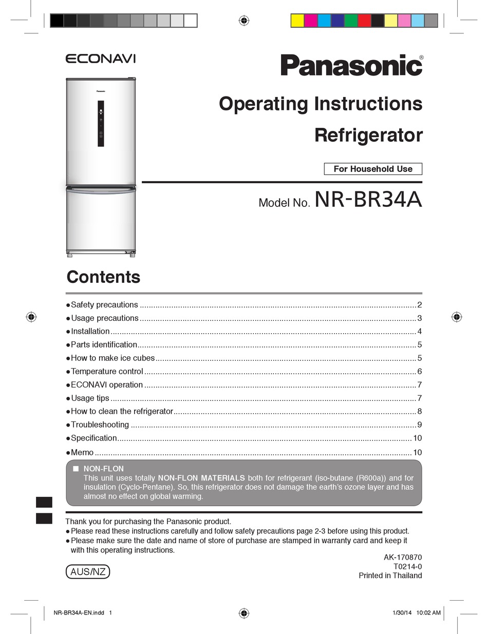 panasonic nr br34b