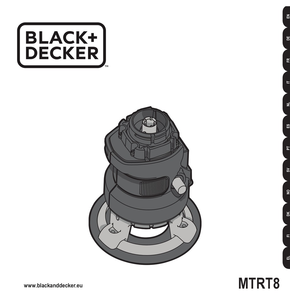 User manual Black & Decker MTRT8 (English - 100 pages)