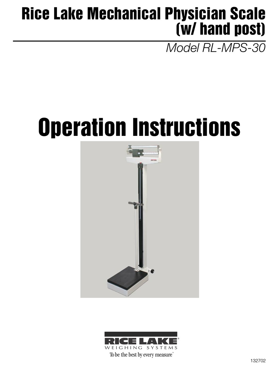 Rice Lake Mechanical Physician Scale