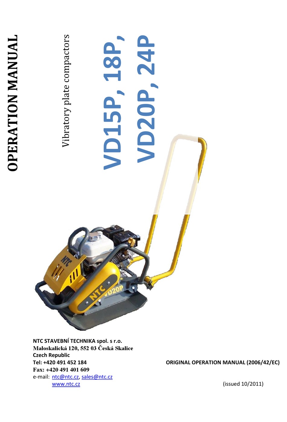 NTC VD15P OPERATION MANUAL Pdf Download | ManualsLib