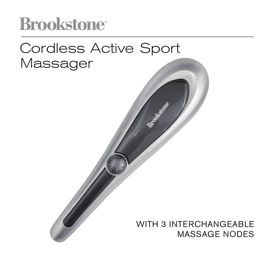 Brookstone Cordless Active Sport Percussion Massager