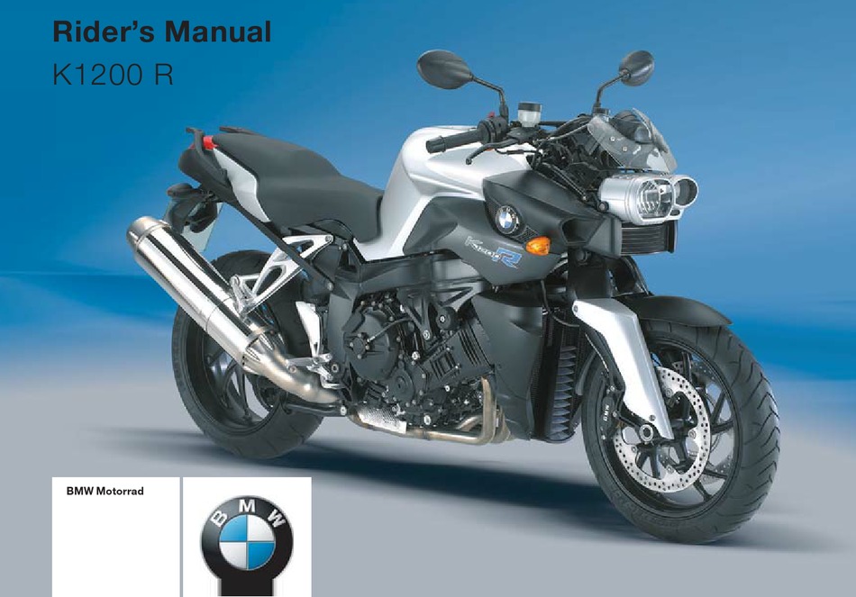 BMW K1200 R RIDER'S MANUAL Pdf Download ManualsLib