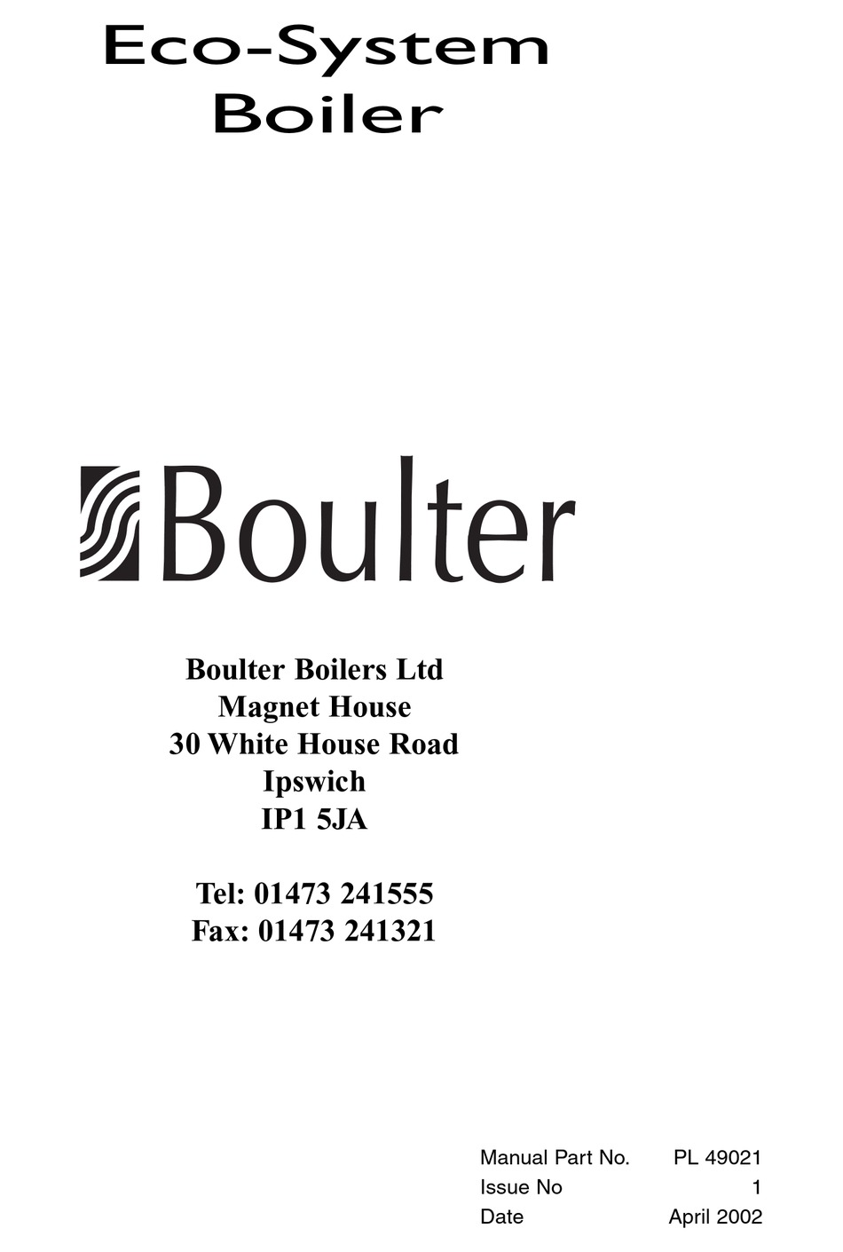 boulter camry 3 oil boiler manual
