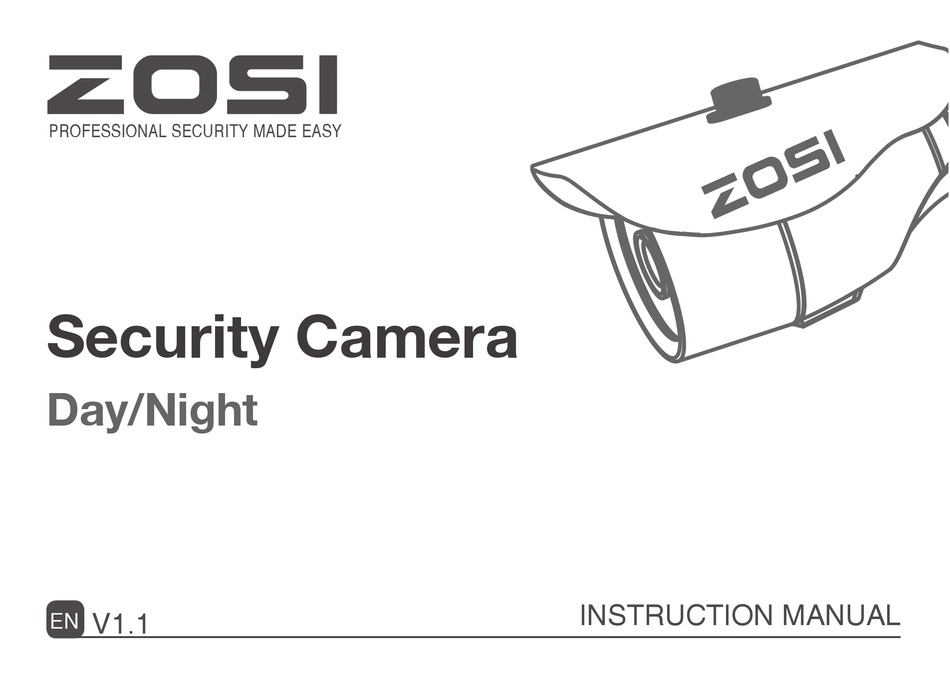 ZOSI MODEL 4 INSTRUCTION MANUAL Pdf Download | ManualsLib