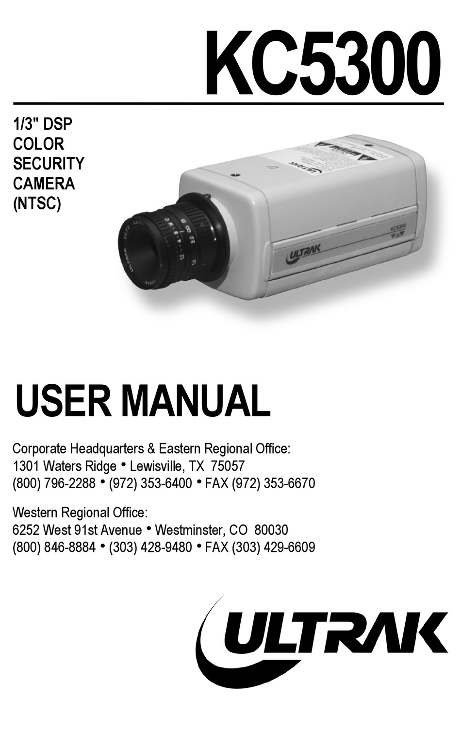 ULTRAK KC5300 USER MANUAL Pdf Download | ManualsLib