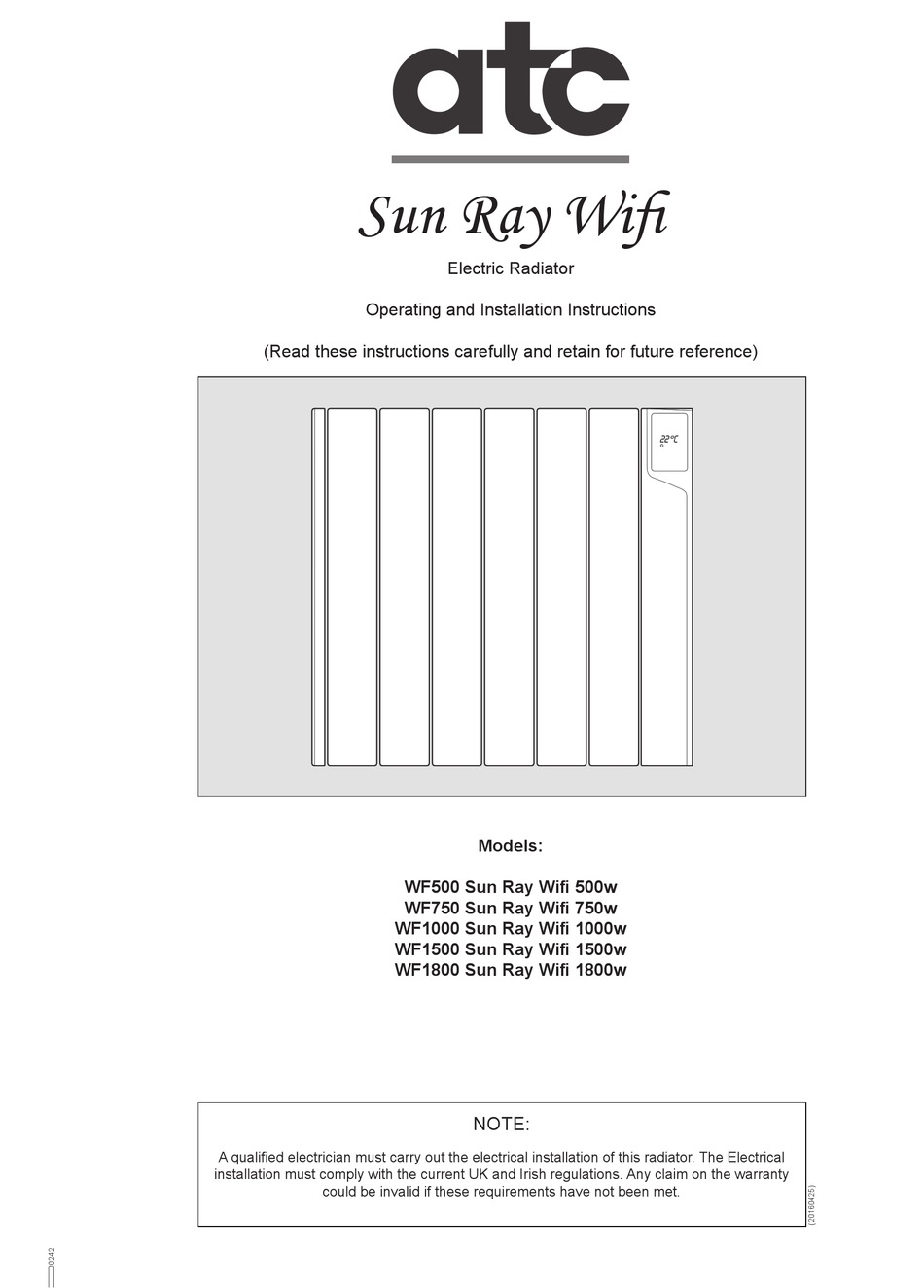 sun ray rf electric thermal radiators