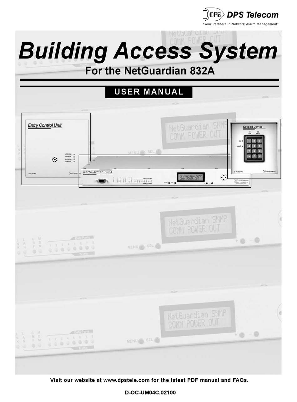 DPS NETGUARDIAN 832A USER MANUAL Pdf Download ManualsLib