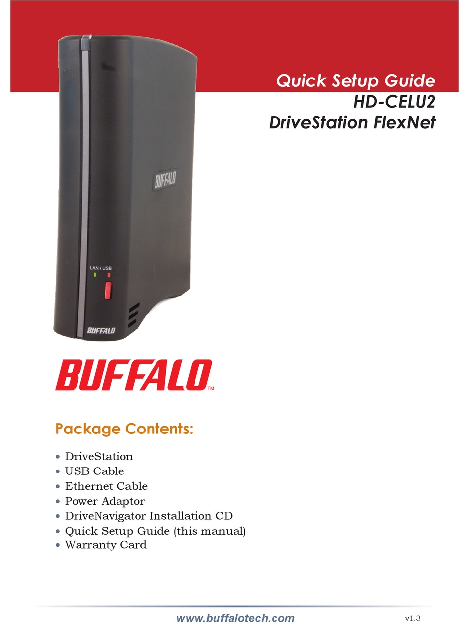 postkontor barriere ujævnheder BUFFALO HD-CELU2 QUICK SETUP MANUAL Pdf Download | ManualsLib