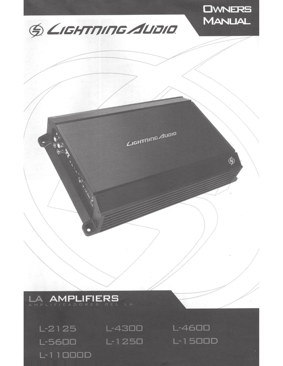 LIGHTNING AUDIO L-2125 OWNER'S MANUAL Pdf Download | ManualsLib