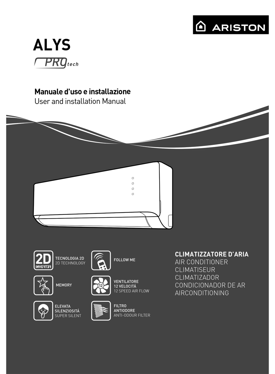 ARISTON ALYS 25 MC8 USER AND INSTALLATION MANUAL Pdf Download | ManualsLib