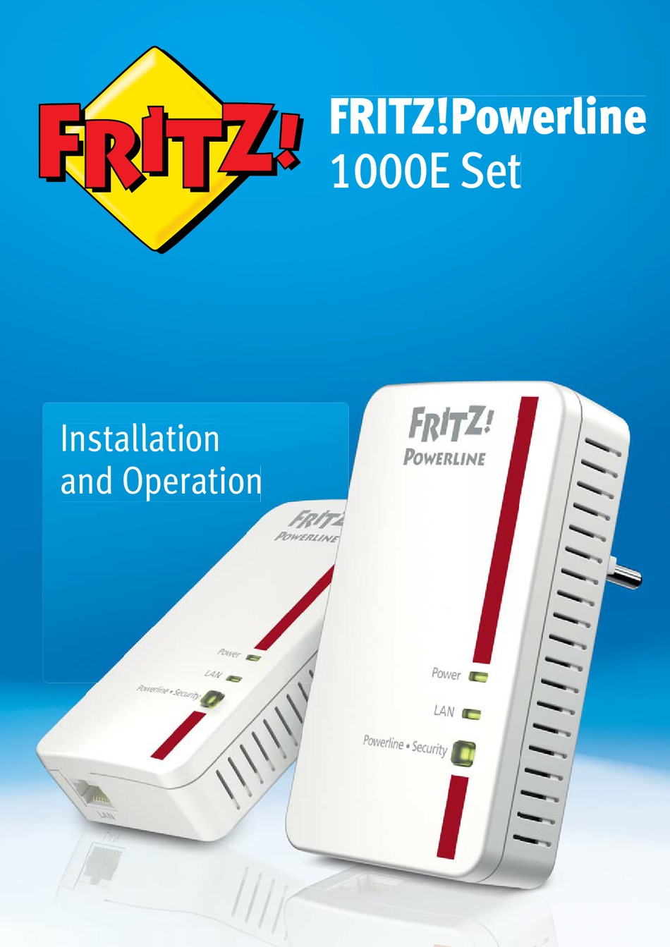 FRITZ! POWERLINE 1000E INSTALLATION AND OPERATION MANUAL Pdf Download