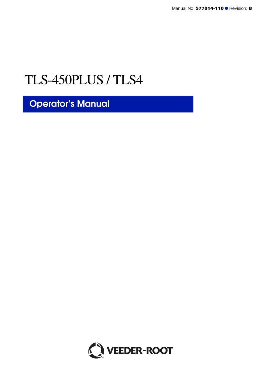 Veeder Root Tls 450 Plus Setup Manual 0005