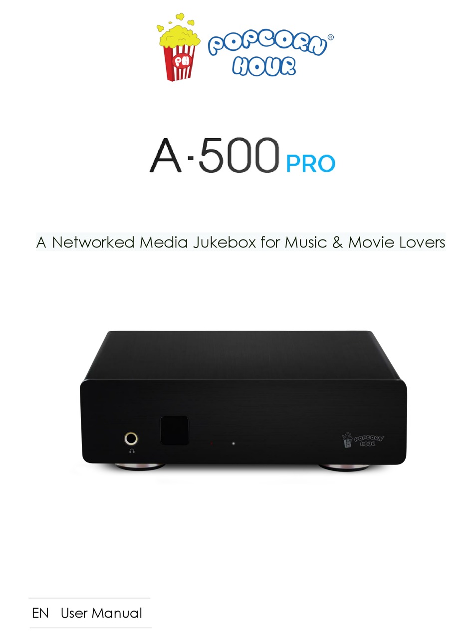 CLOUDMEDIA POPCORN HOUR A-500 PRO USER MANUAL Pdf Download