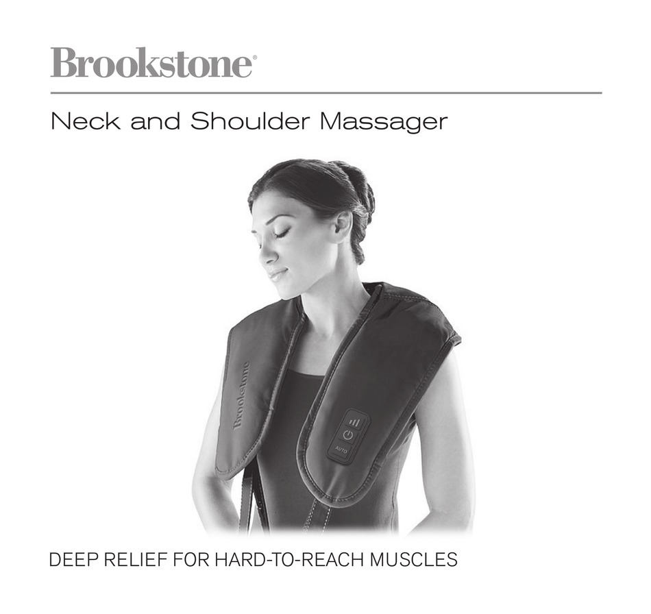 Brookstone Neck & Shoulder Sport Massager with Heat TS-502-BK