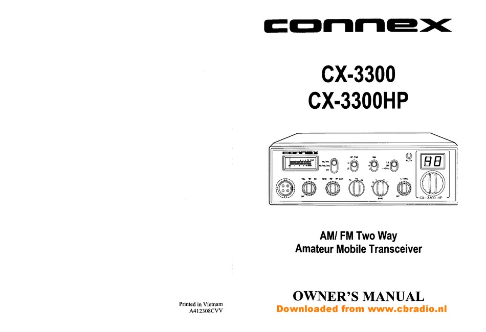 Evolution Connex Control Manual