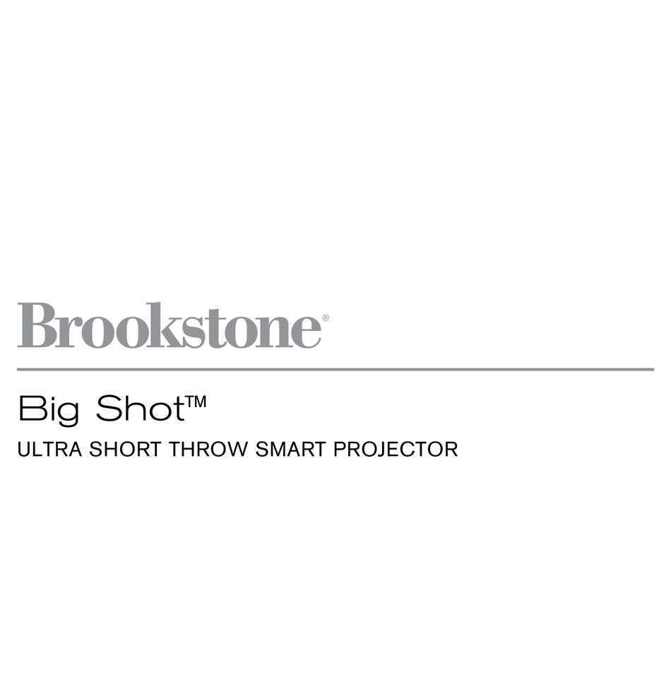 BROOKSTONE BIG SHOT MANUAL Pdf Download ManualsLib