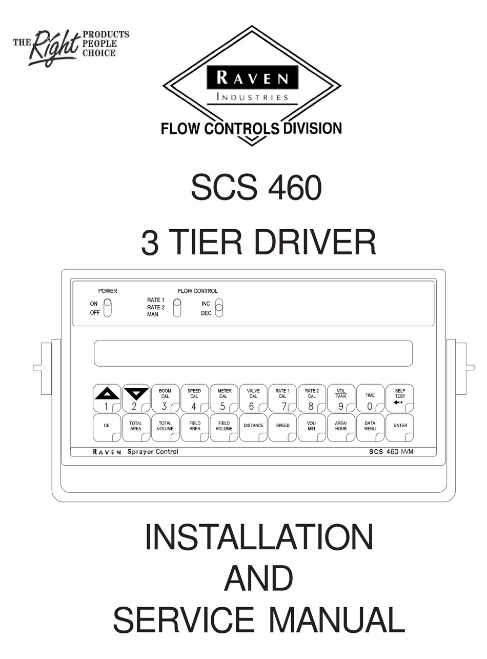 RAVEN SCS 460 INSTALLATION AND SERVICE MANUAL Pdf Download | ManualsLib
