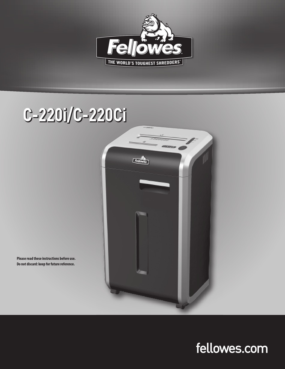 FELLOWES C220I SERIES MANUAL Pdf Download ManualsLib