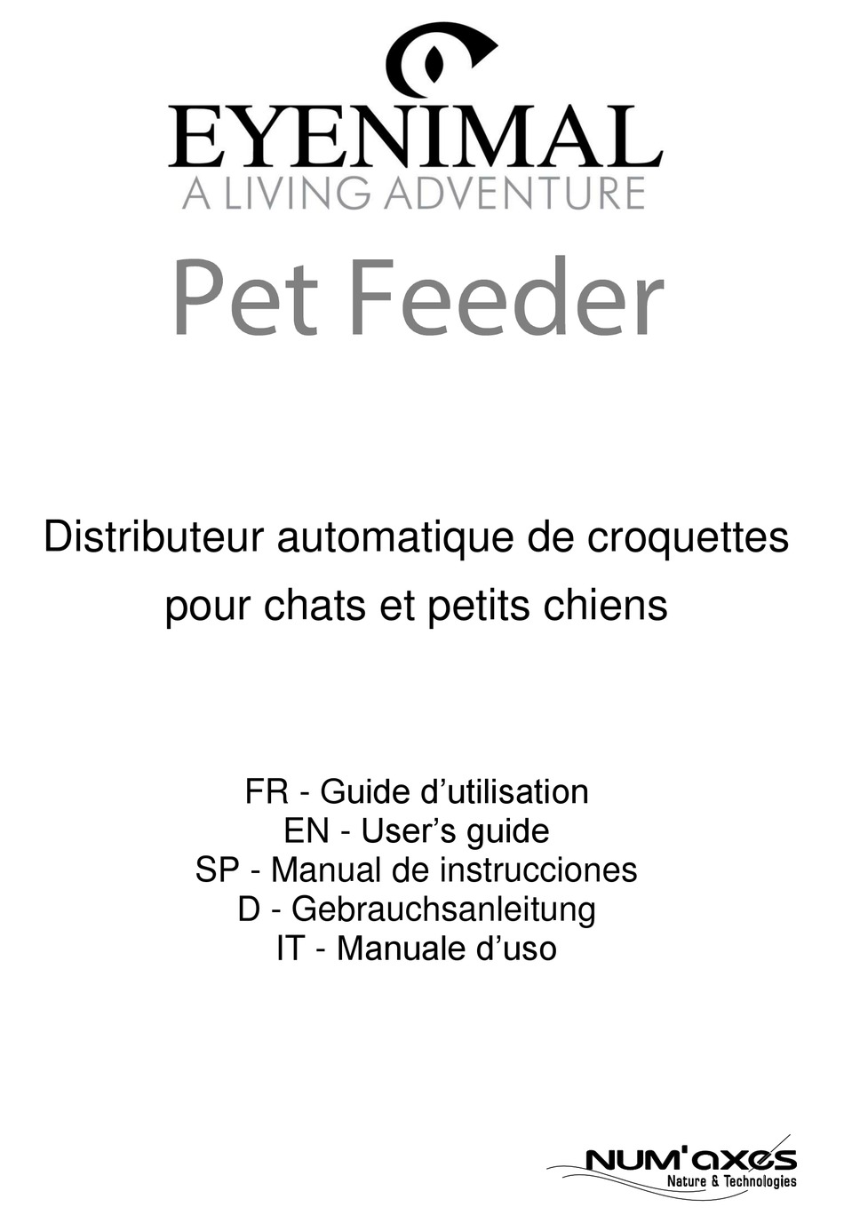 Num Axes Pet Feeder User Manual Pdf Download Manualslib