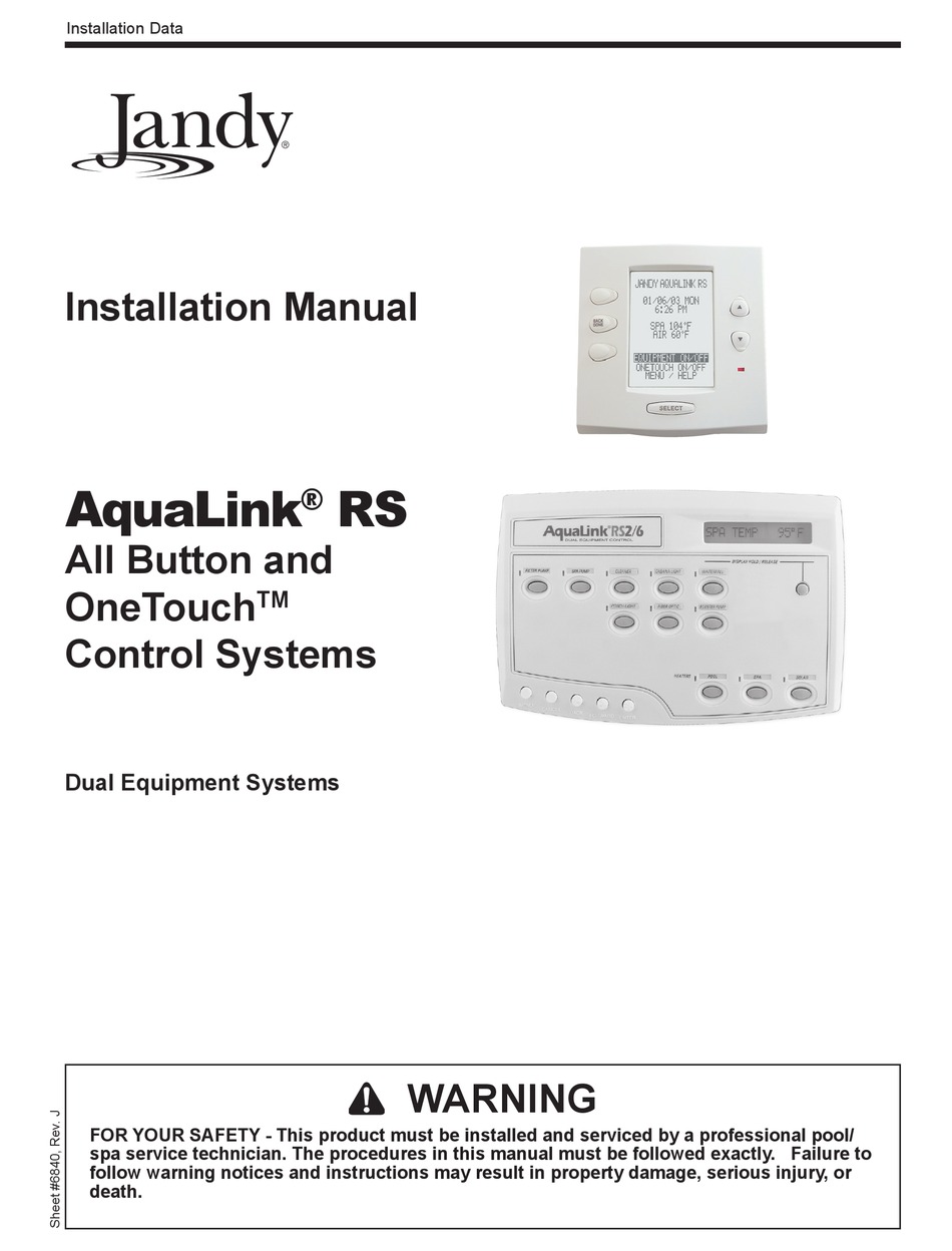 jandy-aqualink-rs6-installation-manual-pdf-download-manualslib