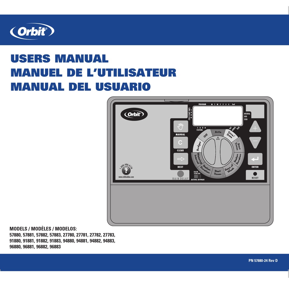 ORBIT 57880 USER MANUAL Pdf Download | ManualsLib