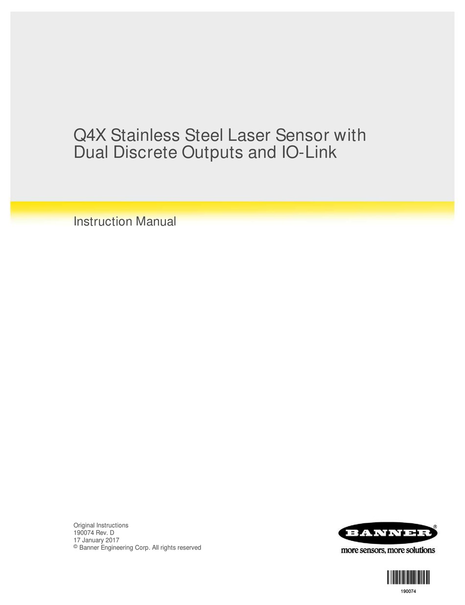 BANNER Q4X INSTRUCTION MANUAL Pdf Download ManualsLib