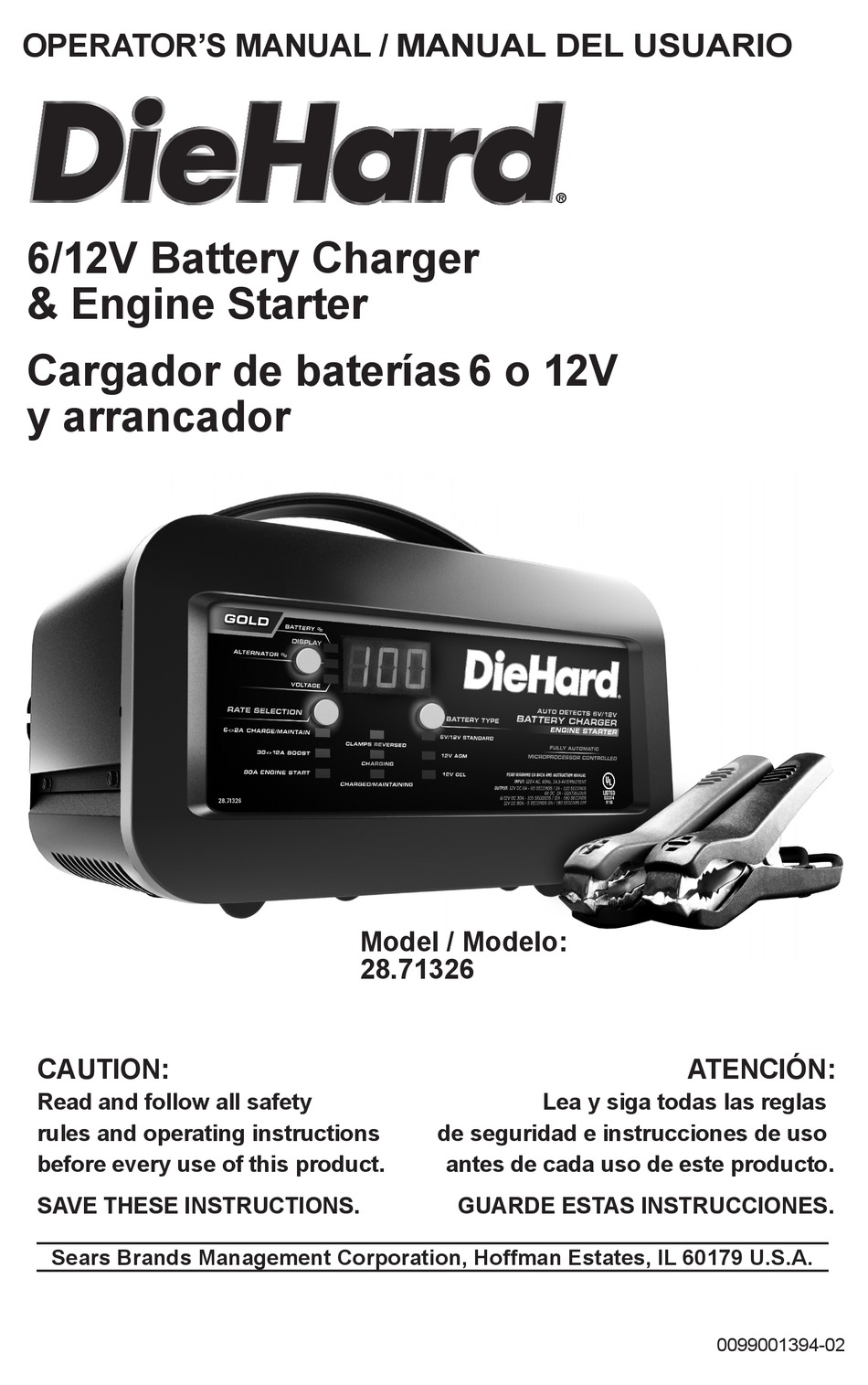 DIEHARD 28.71326 OPERATOR'S MANUAL Pdf Download ManualsLib