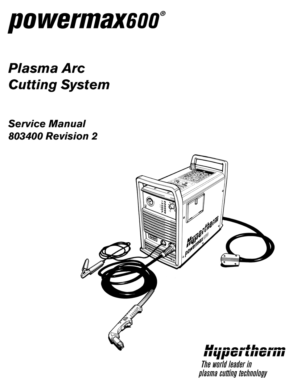 HYPERTHERM POWERMAX600 SERVICE MANUAL Pdf Download | ManualsLib